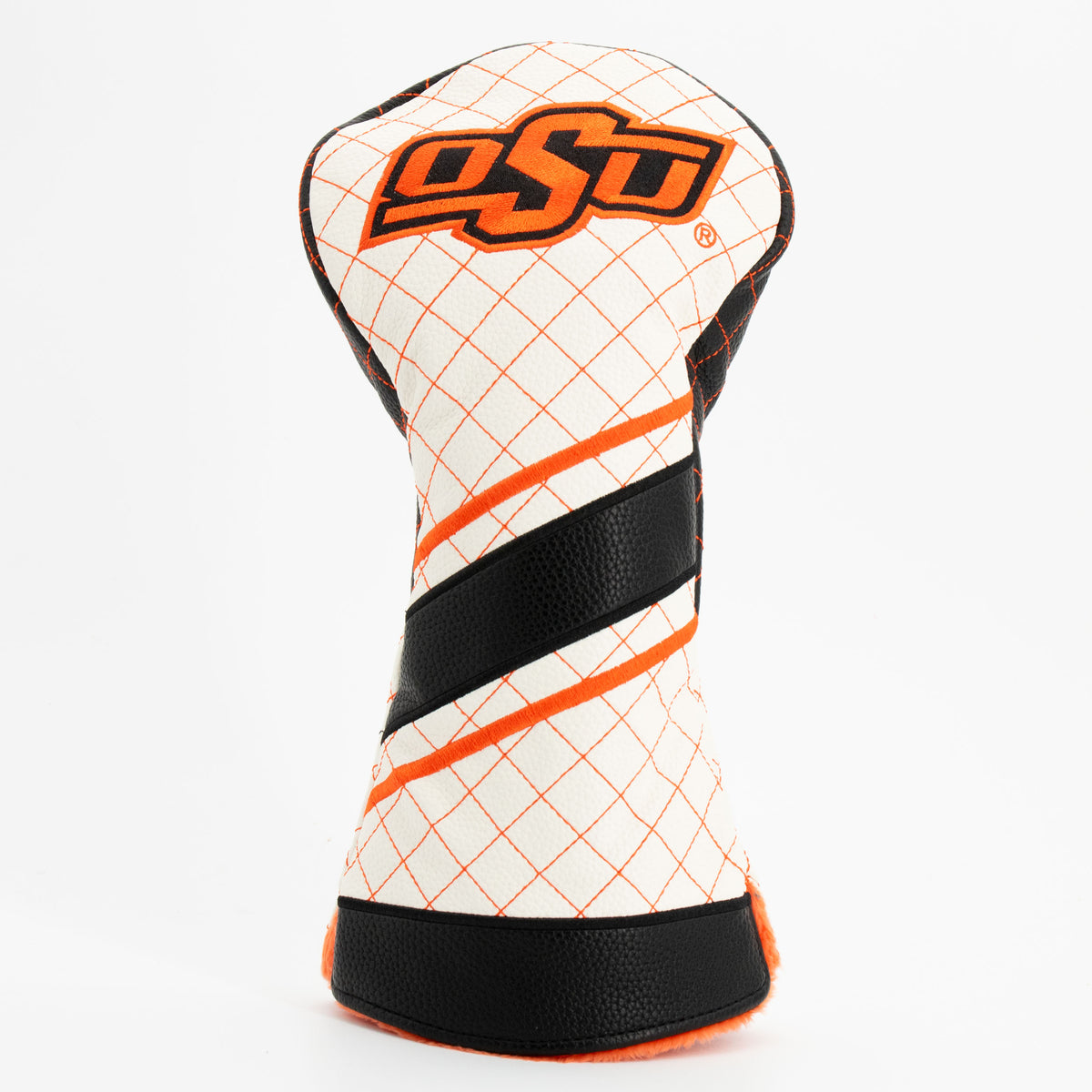 Oklahoma State Cowboys Striped Quilted Driver Headcover, front view