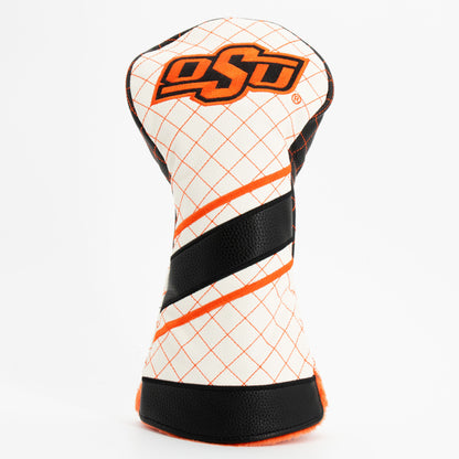 Oklahoma State Cowboys Striped Quilted Driver Headcover, front view