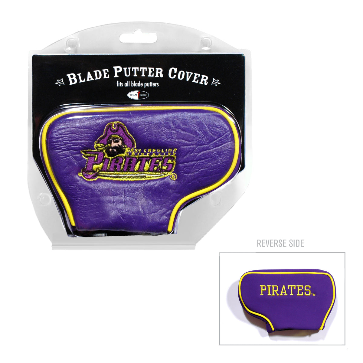 East Carolina Pirates vintage blade putter embroidered golf headcover