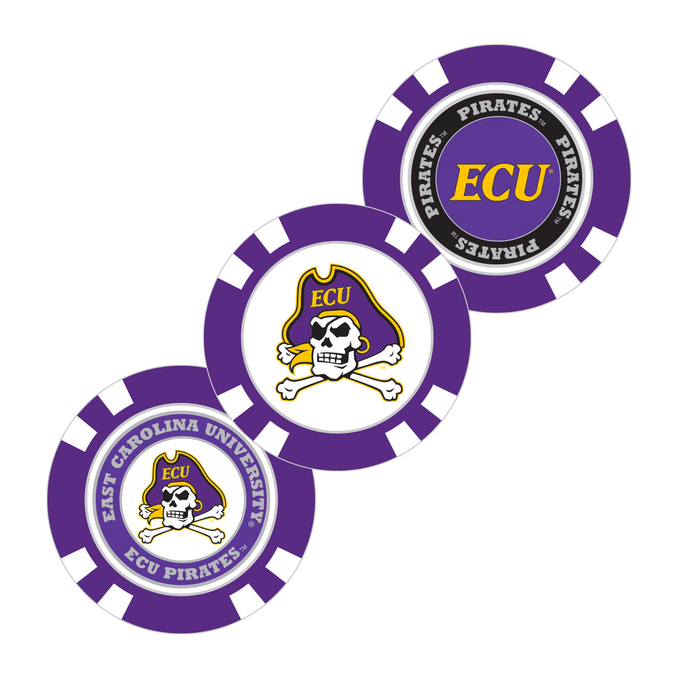 East Carolina Pirates Golf Chip Ball Marker - Club Rehab