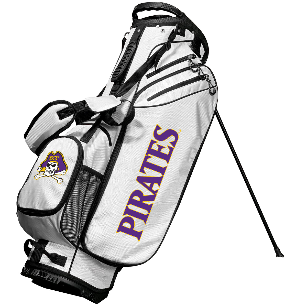 East Carolina Pirates Birdie stand golf bag, White color