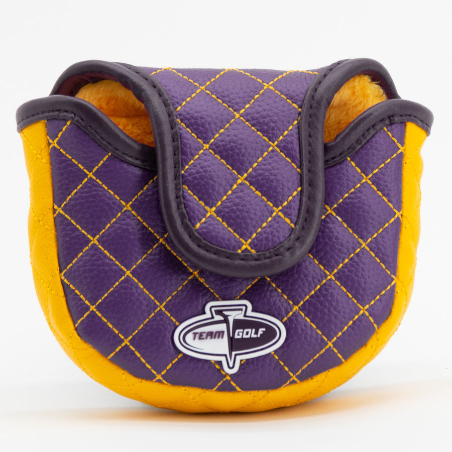 East Carolina Pirates solid quilted mallet putter cover, back view