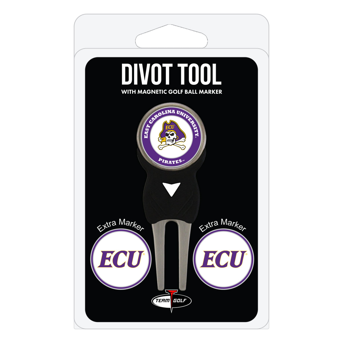 East Carolina Pirates divot repair tool and three ball markers