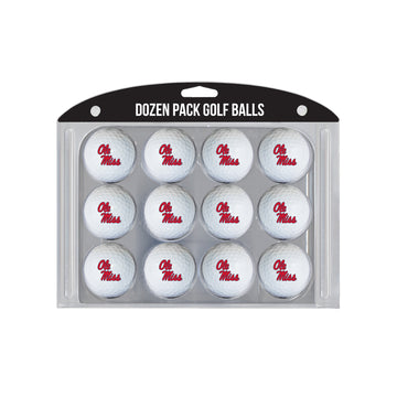 Ole Miss Rebels Golf Balls - 12 Pack