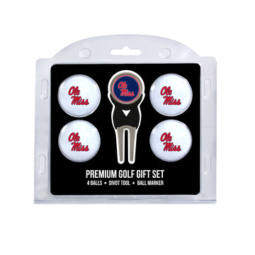 Ole Miss Rebels 4-Ball Golf-Geschenkset