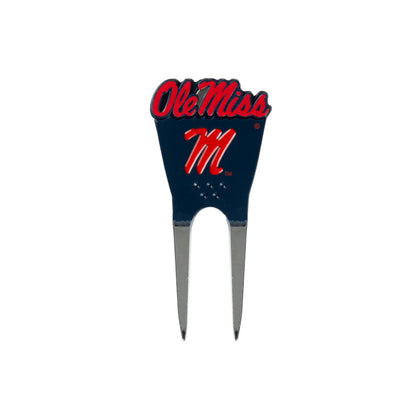 Ole Miss Rebels Custom Shaped Divot Tool - Image 1 - Club Rehab