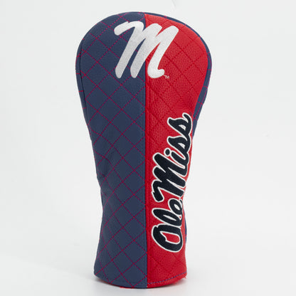Ole Miss Rebels Split Quilted Fairway Headcover, front view