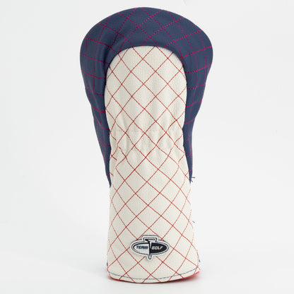 Ole Miss Rebels Striped Quilted Fairway Headcover, back view