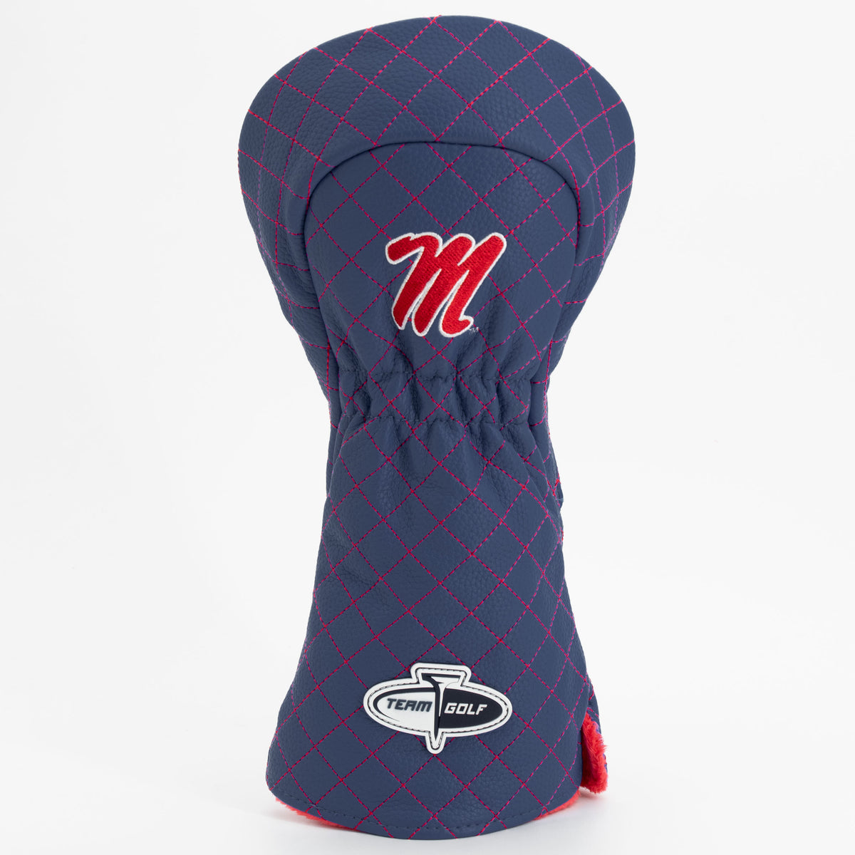 Ole Miss Rebels Solid Quilted Driver Headcover, back view