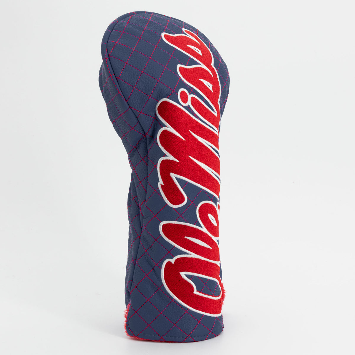 Ole Miss Rebels Solid Quilted Driver Headcover, angled view