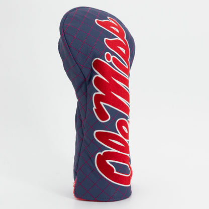 Ole Miss Rebels Solid Quilted Driver Headcover, angled view