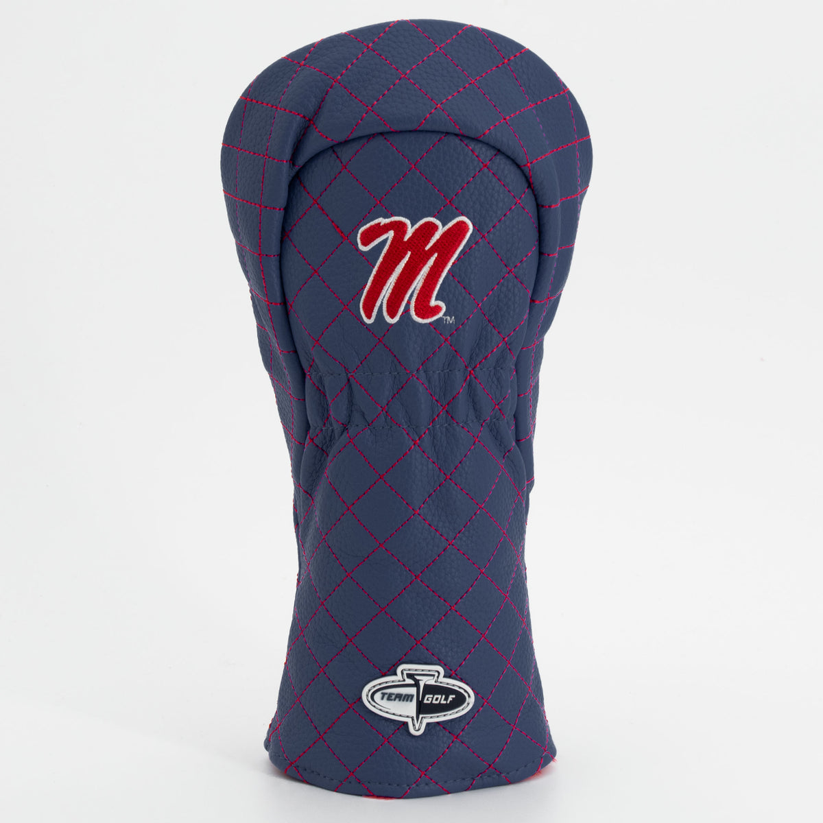 Ole Miss Rebels Solid Quilted Fairway Headcover, back view
