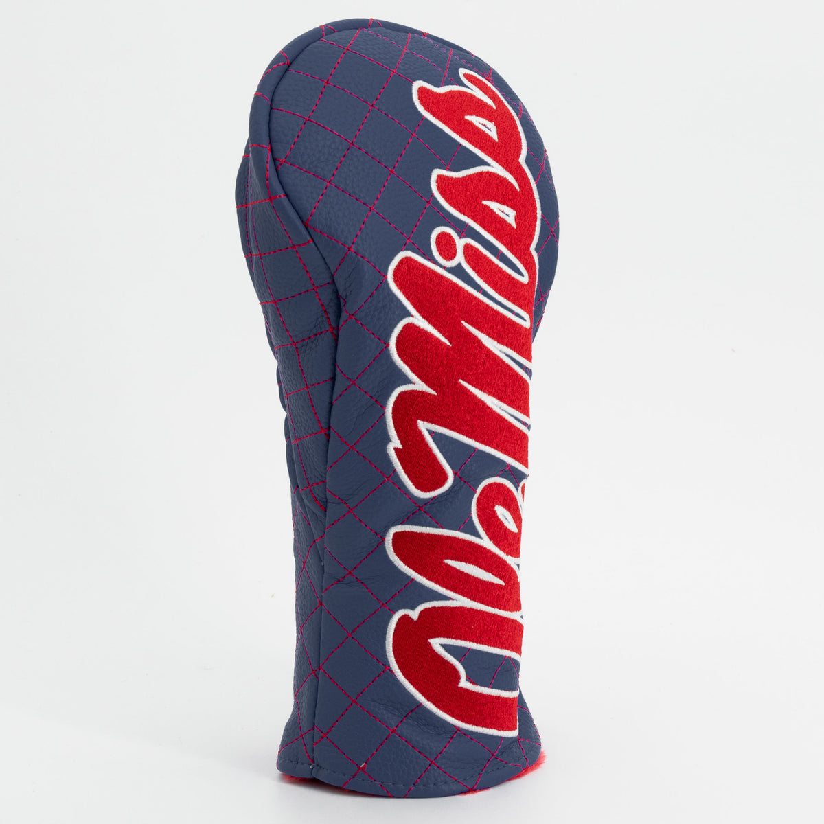 Ole Miss Rebels Solid Quilted Fairway Headcover, angled view