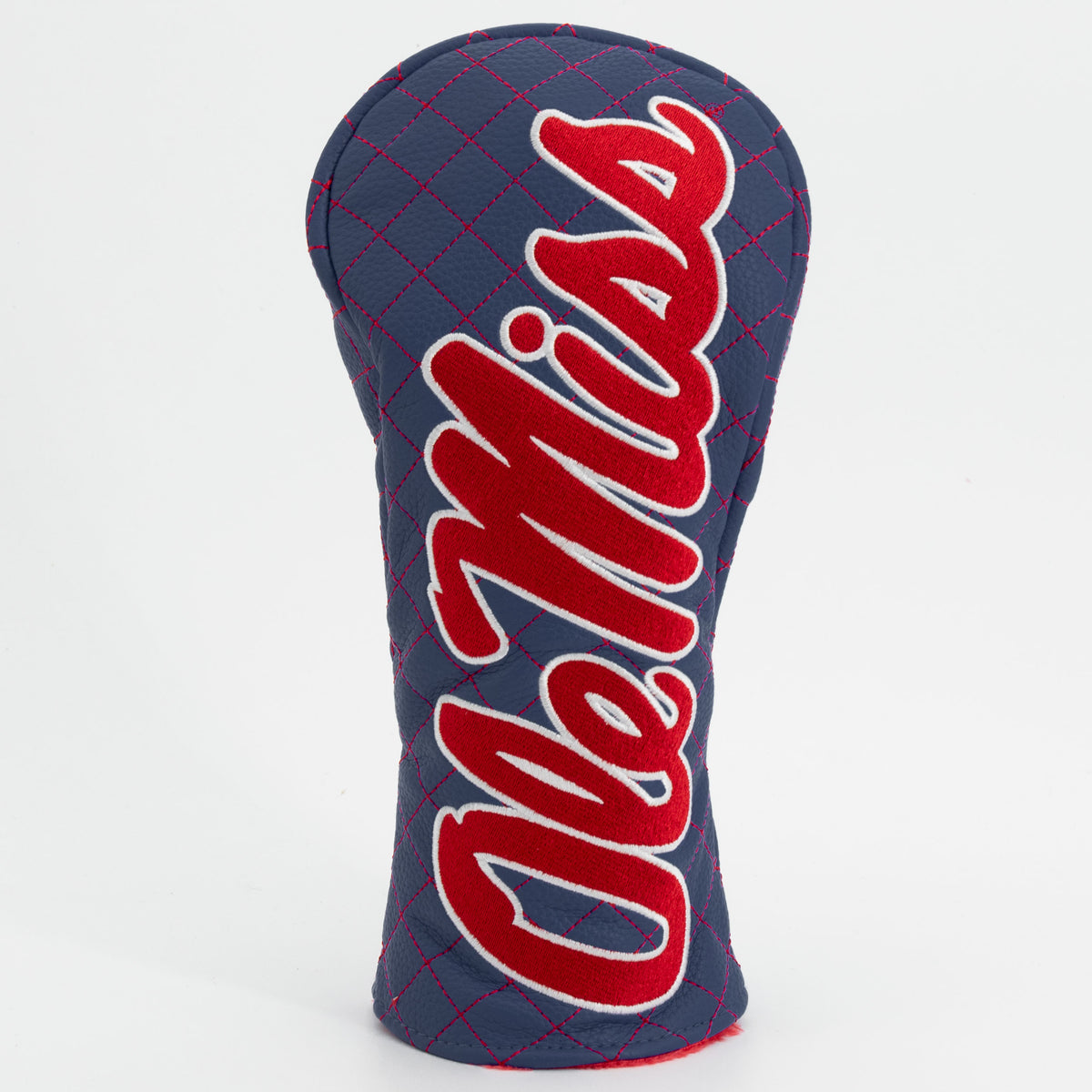 Ole Miss Rebels Solid Quilted Fairway Headcover, front view