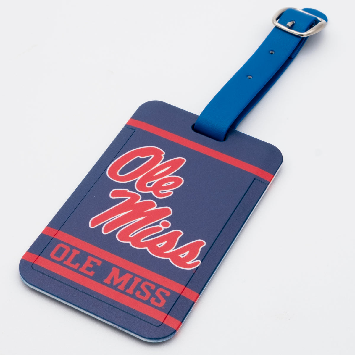 Ole Miss Rebels plastic golf bag tag by Team Golf, product photo 1