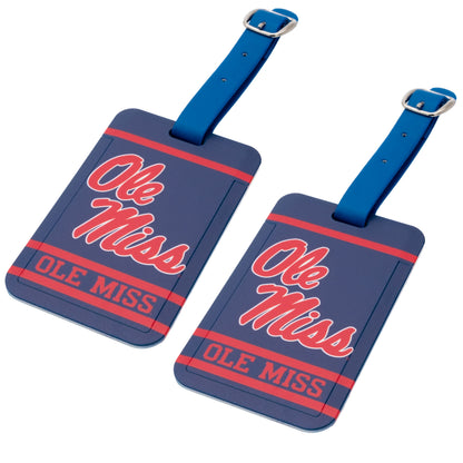 Ole Miss Rebels plastic golf bag tag by Team Golf, product photo 4