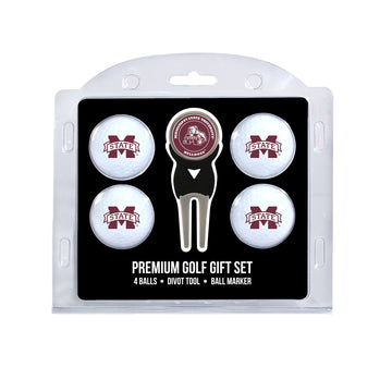 Mississippi State Bulldogs 4-Ball Golf-Geschenkset