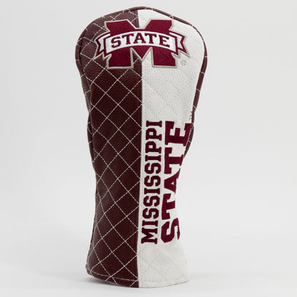 Mississippi State Bulldogs Split Quilted Fairway Headcover, front view
