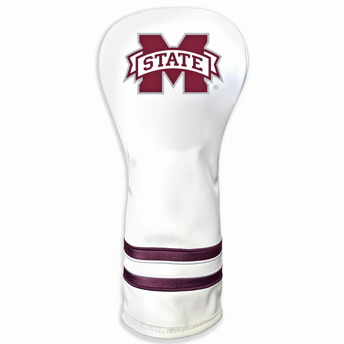 Mississippi State Bulldogs Vintage White Printed Fairway Headcover - golf headcover product images