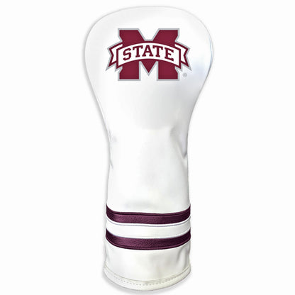 Mississippi State Bulldogs Vintage White Printed Fairway Headcover - golf headcover product images