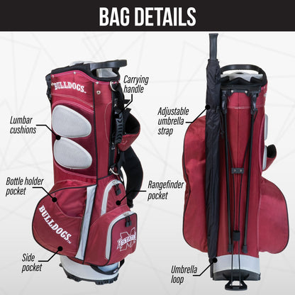 Mississippi State Bulldogs Fairway Stand Bag - Image 2 - Club Rehab