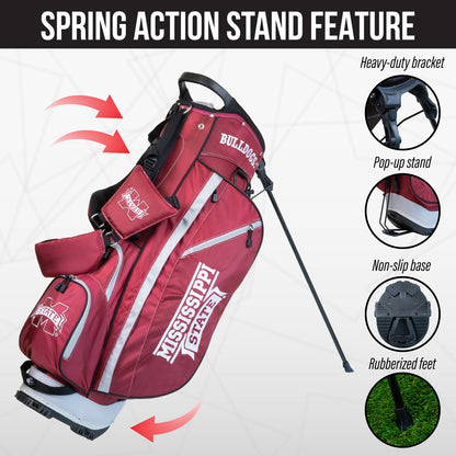 Mississippi State Bulldogs Fairway Stand Bag - Image 5 - Club Rehab