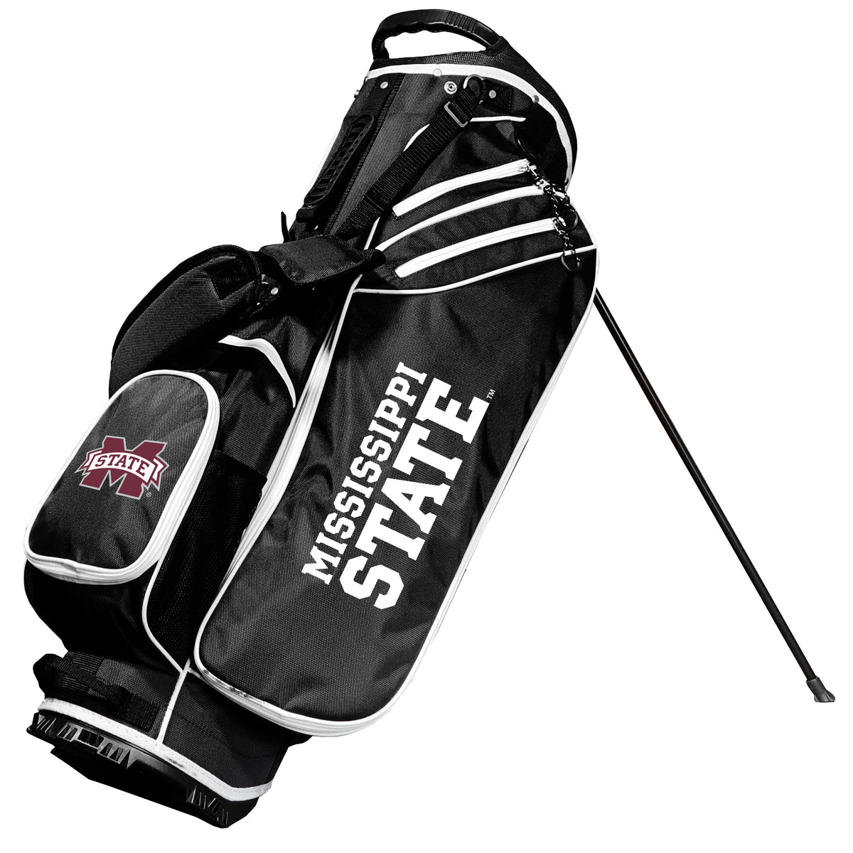 Mississippi State Bulldogs Birdie stand golf bag, Black color