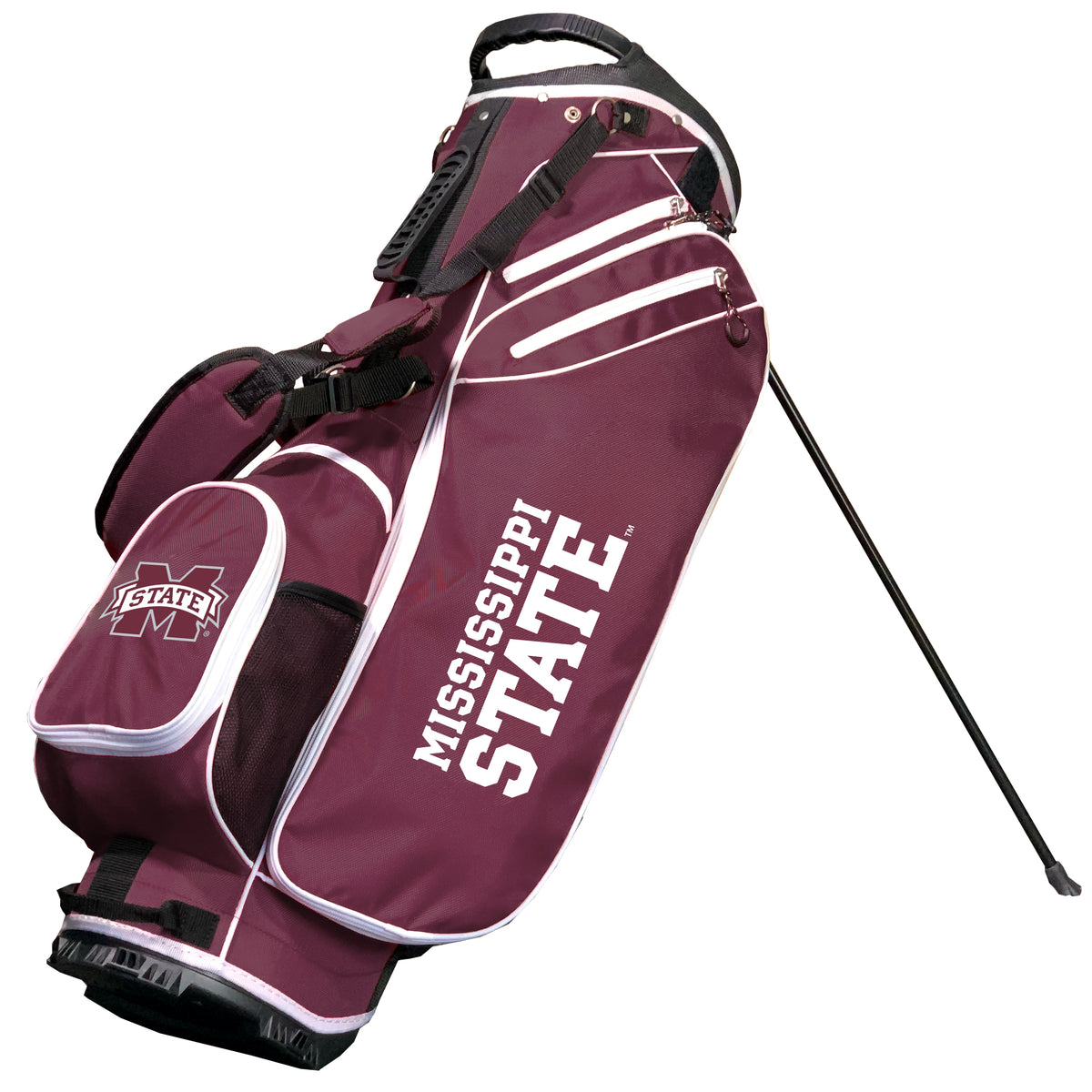 Mississippi State Bulldogs Birdie stand golf bag, Maroon color