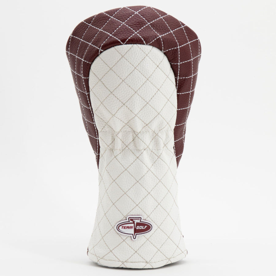 Mississippi State Bulldogs striped quilted fairway cover, back view