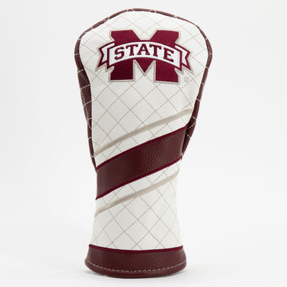 Mississippi State Bulldogs Striped Quilted Fairway Headcover, front view