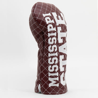 Mississippi State Bulldogs Solid Quilted Driver Headcover, angled view