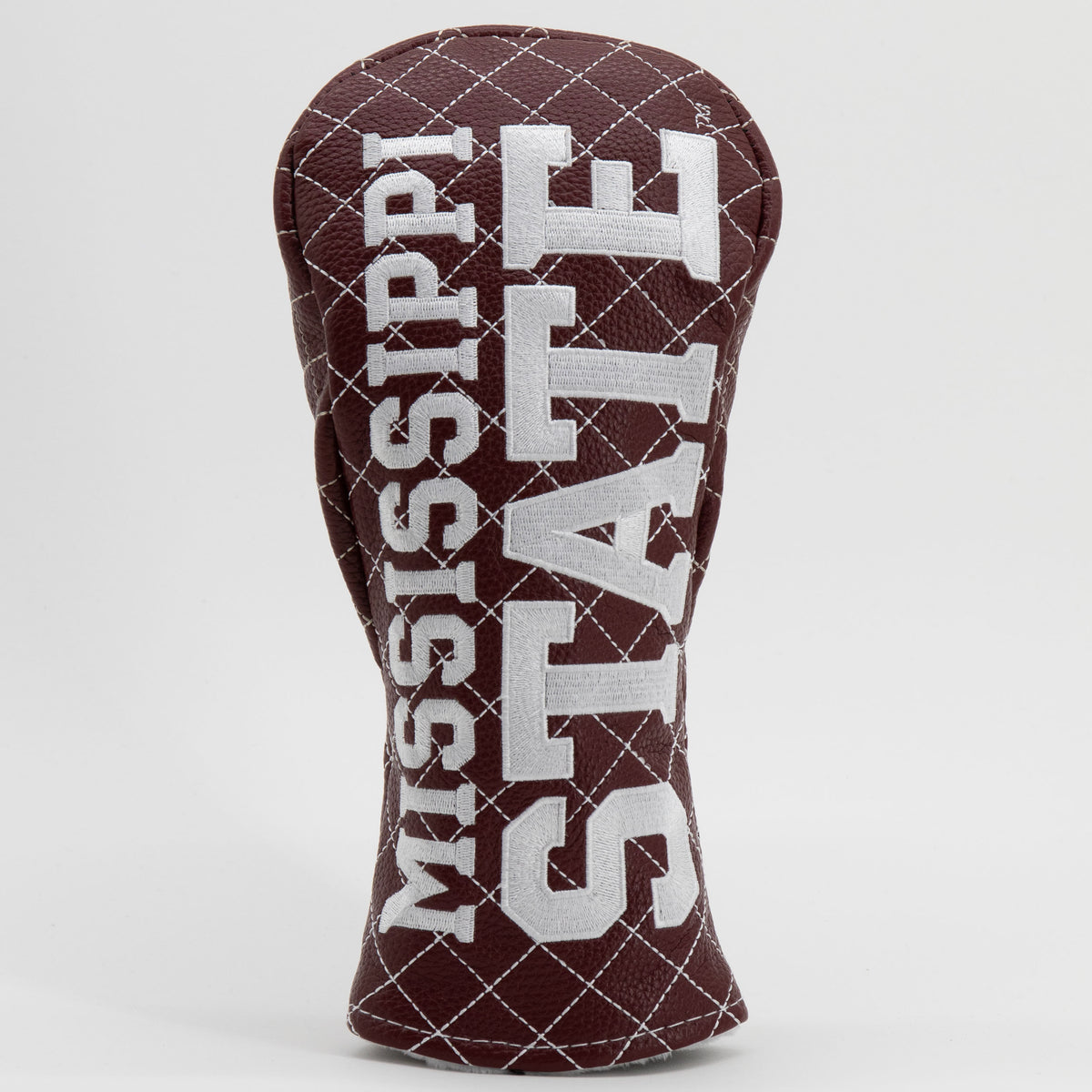 Mississippi State Bulldogs Solid Quilted Fairway Headcover, front view