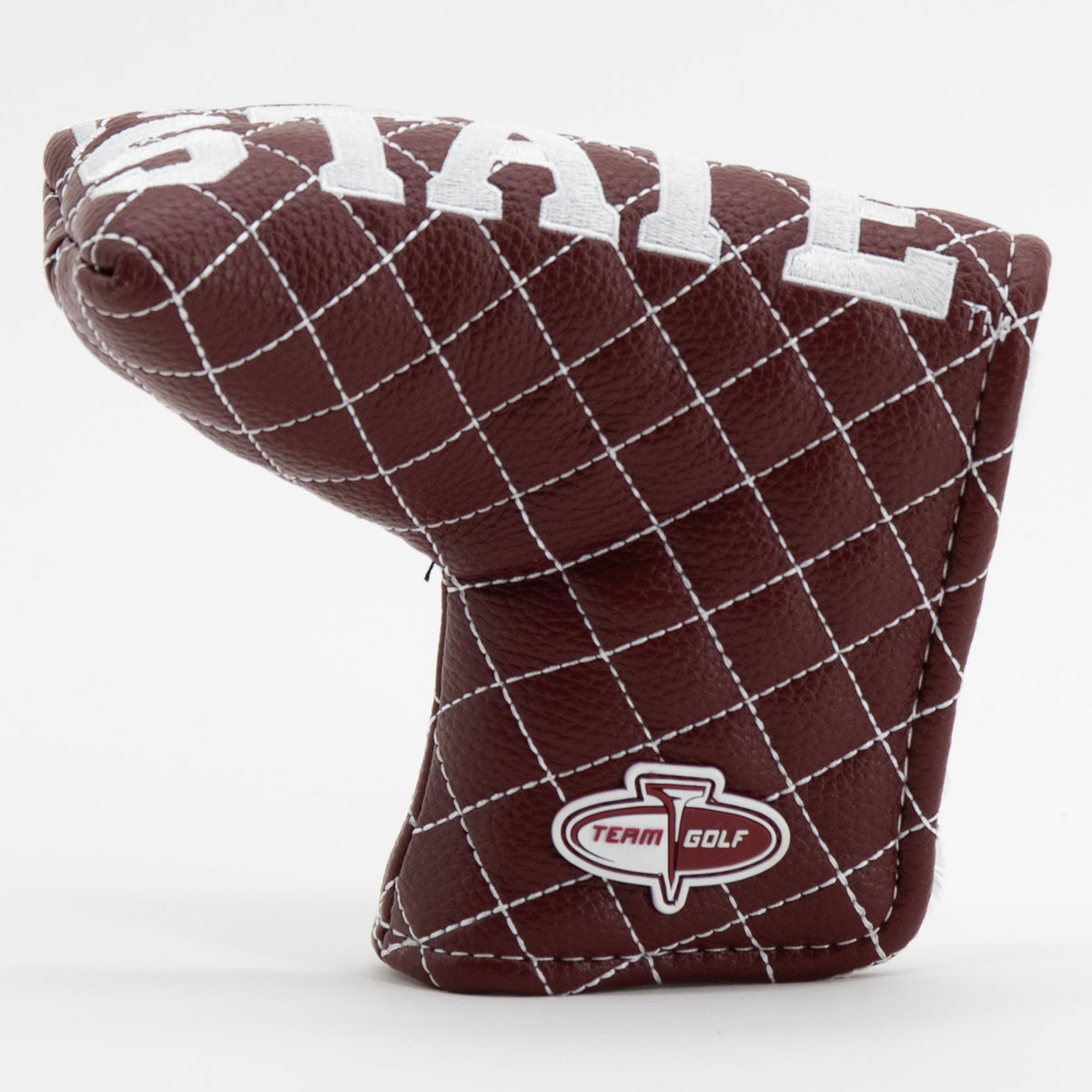 Mississippi State Bulldogs Solid Quilted Blade Putter Cover, back view