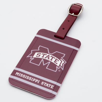Mississippi State Bulldogs plastic golf bag tag by Team Golf, product photo 1