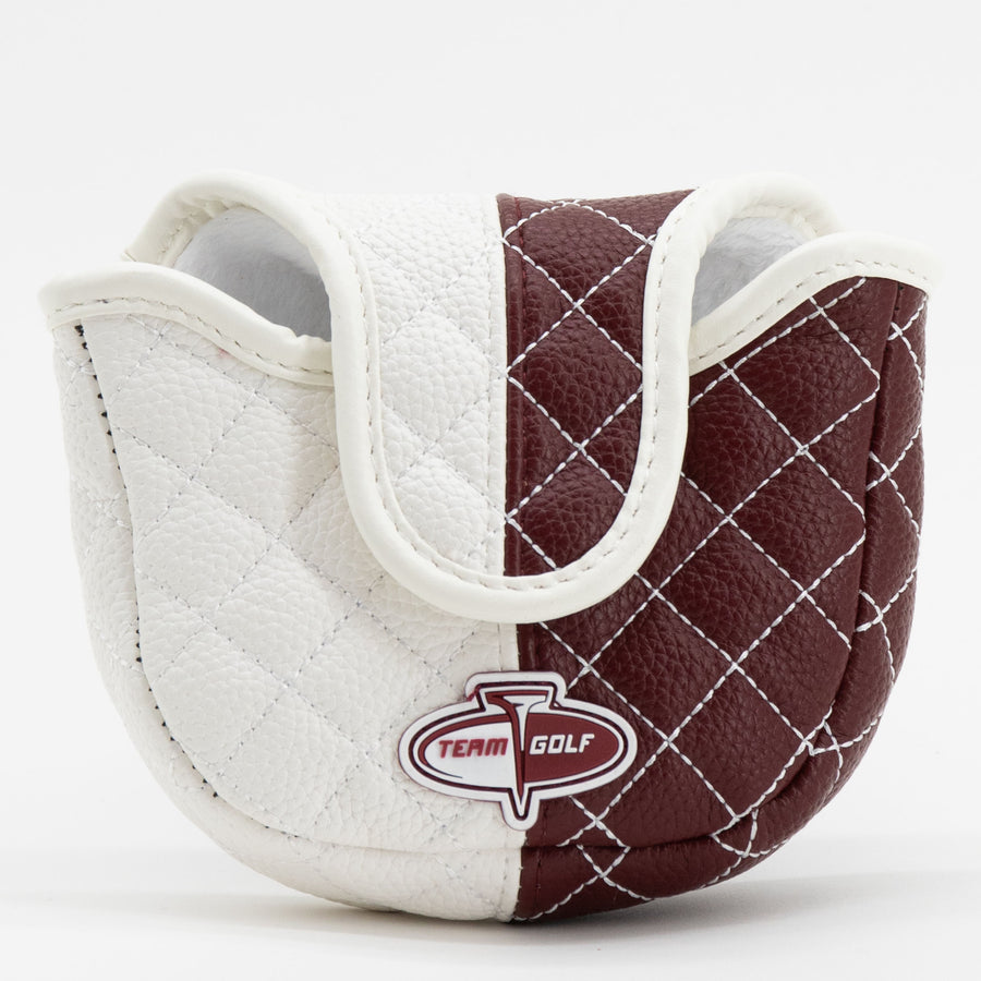 Mississippi State Bulldogs split quilted mallet putter cover, back view