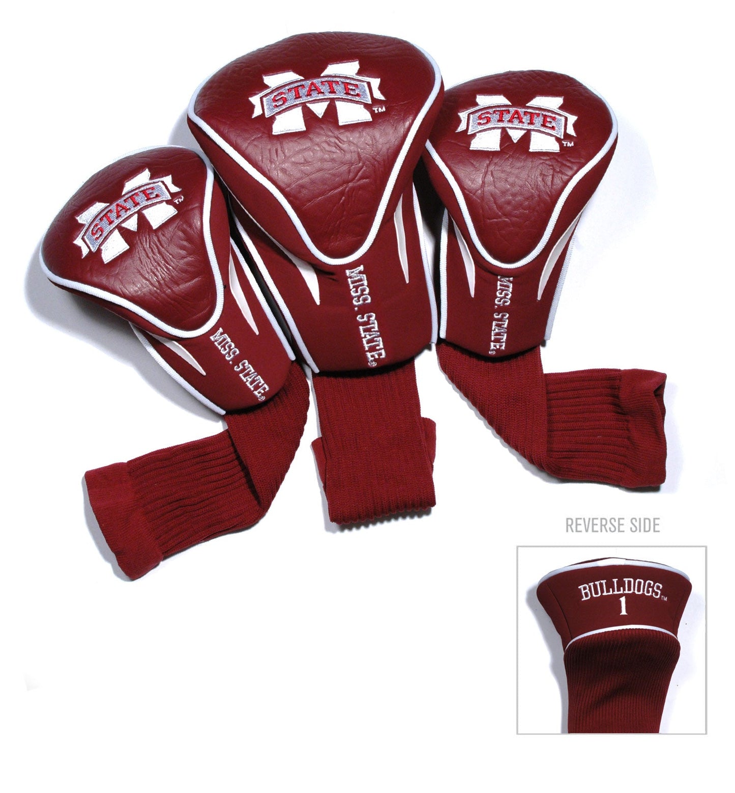 Mississippi State Bulldogs 3 Pack Contour Sock Headcovers - Club Rehab