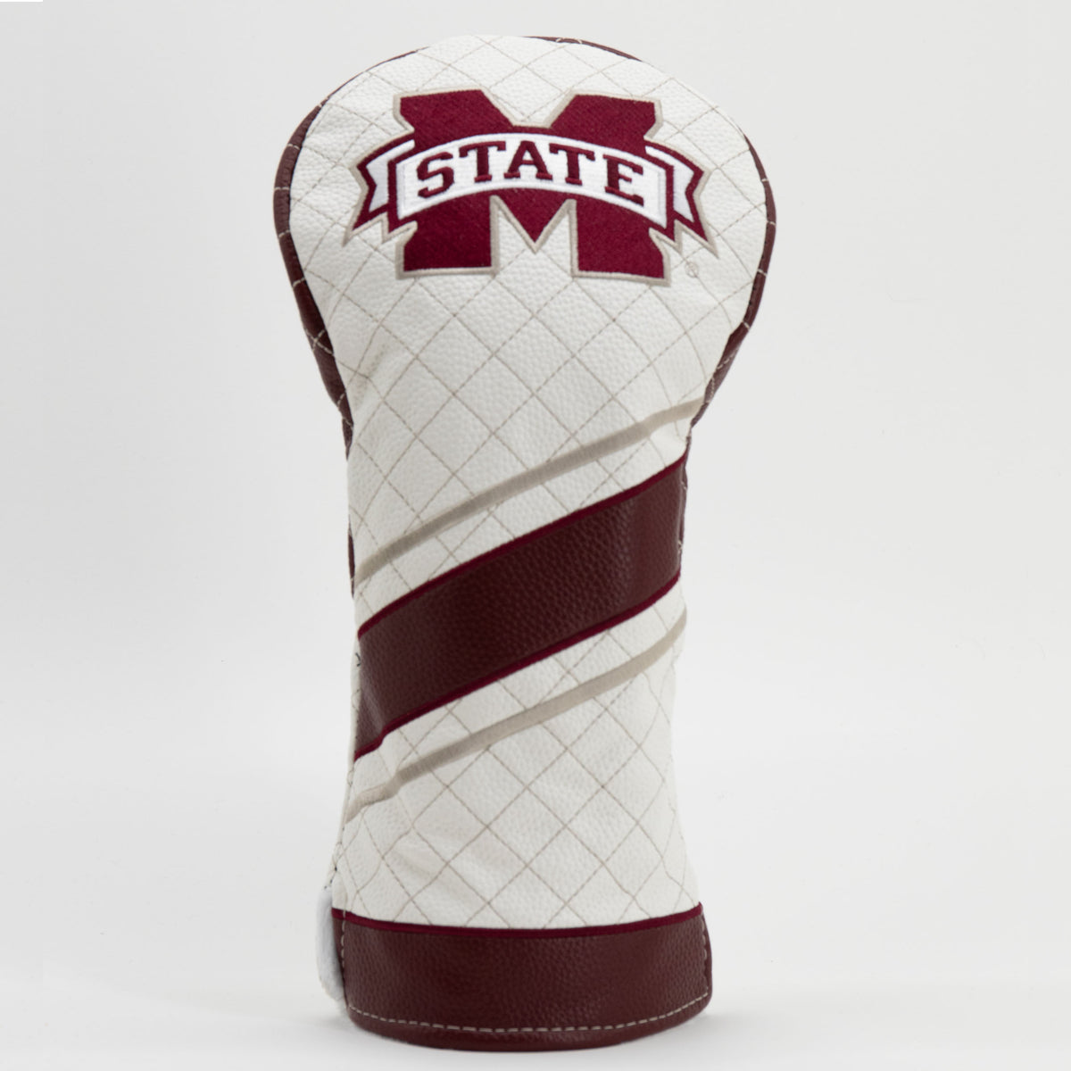 Mississippi State Bulldogs Striped Quilted Driver Headcover, front view