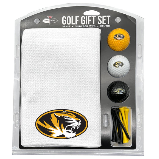 Missouri Tigers White Microfiber Towel Golf Gift Set - Club Rehab