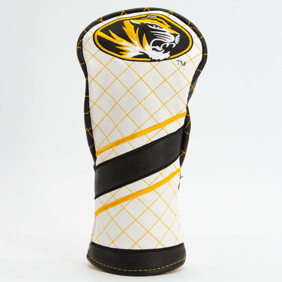 Missouri Tigers Striped Quilted Fairway Headcover, front view