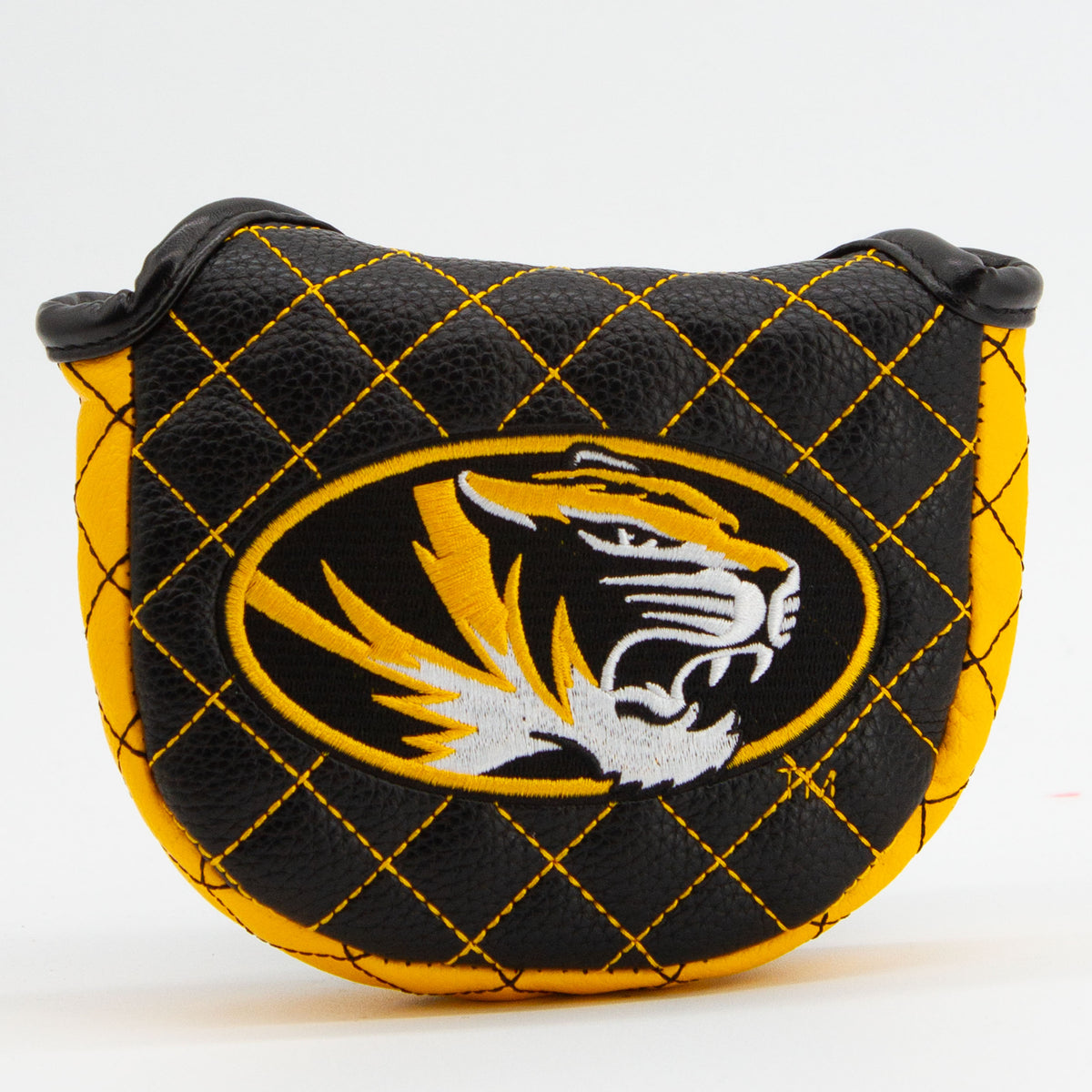 Missouri Tigers Solid Quilted Mallet Putter Cover, front view