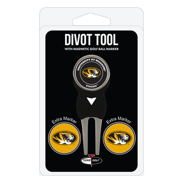 Missouri Tigers Divot Tool + 3 Ball Markers