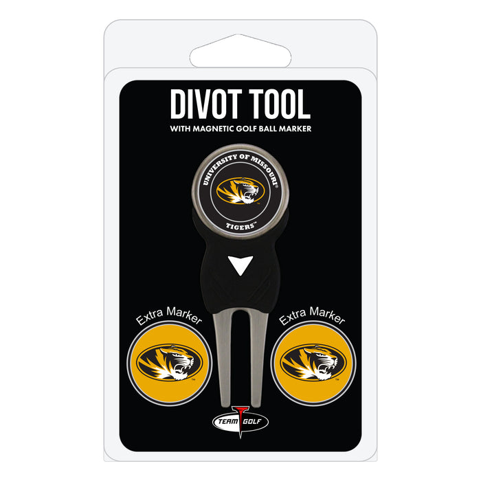 Missouri Tigers divot repair tool and three ball markers