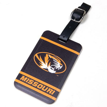 Missouri Tigers plastic golf bag tag by Team Golf, product photo 1