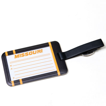 Missouri Tigers plastic golf bag tag by Team Golf, product photo 2