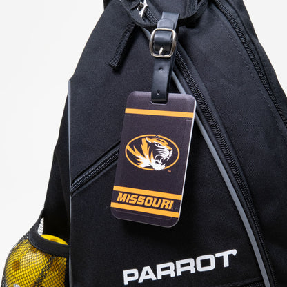 Missouri Tigers plastic golf bag tag by Team Golf, product photo 3