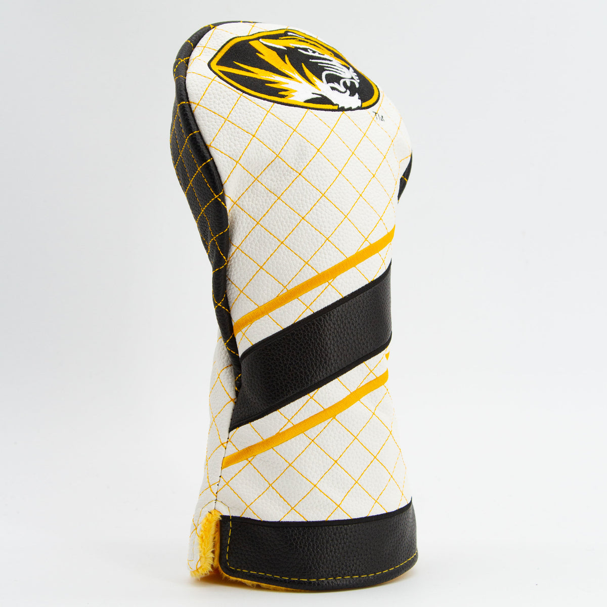 Missouri Tigers Striped Quilted Driver Headcover, angled view