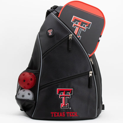 Texas Tech Red Raiders PU leather backpack by Team Golf, view 4