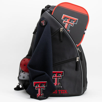 Texas Tech Red Raiders PU leather backpack by Team Golf, view 5