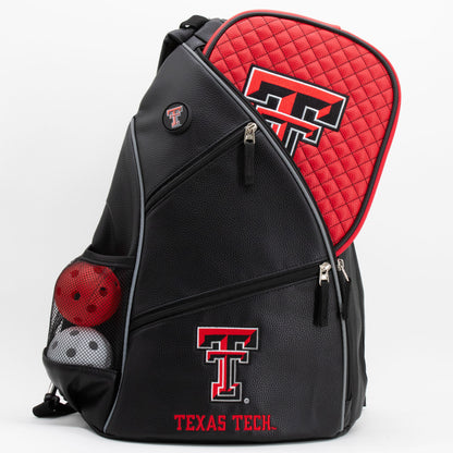 Texas Tech Red Raiders PU leather backpack by Team Golf, view 6
