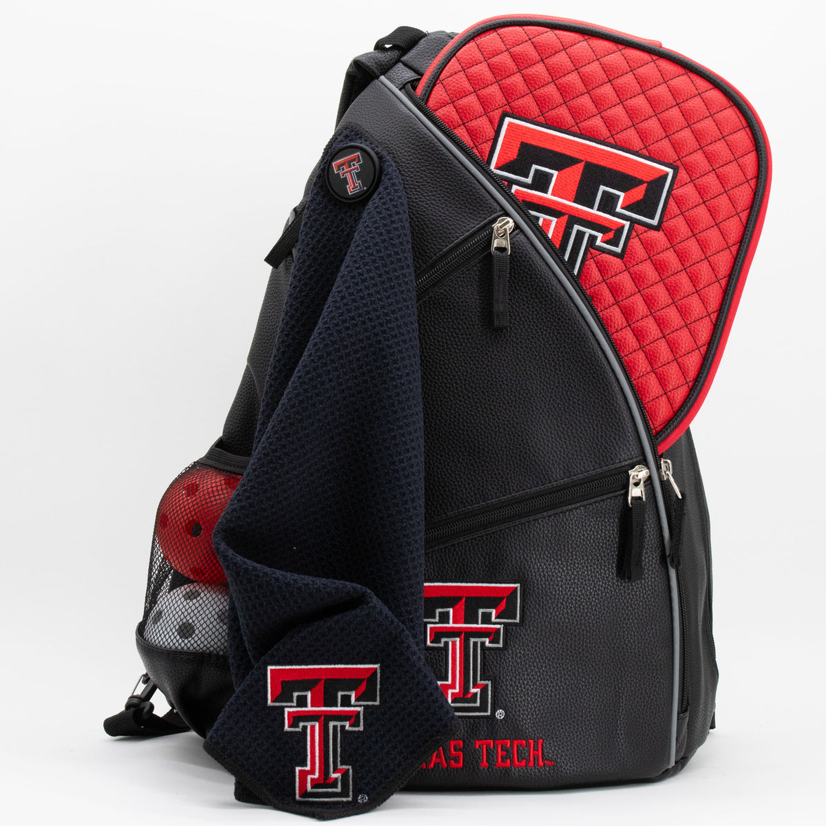 Texas Tech Red Raiders PU leather backpack by Team Golf, view 7
